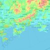 惠东县地形图、海拔、地势