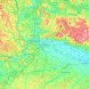 Regensburg地形图、海拔、地势
