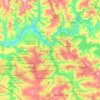 Americana地形图、海拔、地势