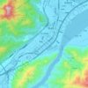 坑口街道地形图、海拔、地势