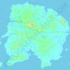 勿里洞岛地形图、海拔、地势