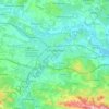 卡尔卡松地形图、海拔、地势