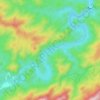 白莲崖水库地形图、海拔、地势