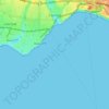 Capitola地形图、海拔、地势