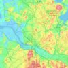 Hamburg-Mitte地形图、海拔、地势