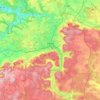 阿伦地形图、海拔、地势