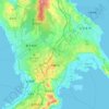 冲绳市地形图、海拔、地势