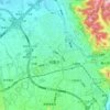 桃園區地形图、海拔、地势