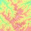 Bauru地形图、海拔、地势