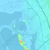 Coyote Hills Slough地形图、海拔、地势