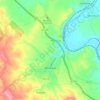 Неготино地形图、海拔、地势