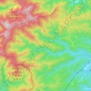 新化村地形图、海拔、地势