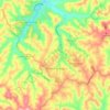 Eureka Springs地形图、海拔、地势