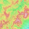 南會津町地形图、海拔、地势
