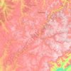 奔薩州地形图、海拔、地势
