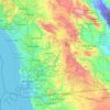San Diego County地形图、海拔、地势