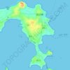 白沙島地形图、海拔、地势