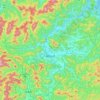 福知山市地形图、海拔、地势