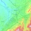 塞哥維亞地形图、海拔、地势