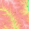 米脂县地形图、海拔、地势