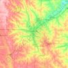 Lancaster County地形图、海拔、地势
