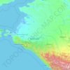 克拉斯诺达尔边疆区地形图、海拔、地势