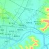 凌河区地形图、海拔、地势