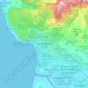 阿加迪尔地形图、海拔、地势