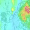 Sunderland地形图、海拔、地势