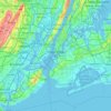 纽约/紐約地形图、海拔、地势