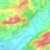 四座里地形图、海拔、地势