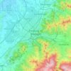 弗莱堡地形图、海拔、地势