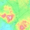 尼代地形图、海拔、地势