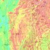 掸邦地形图、海拔、地势