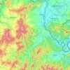 庆源郡地形图、海拔、地势