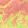 科斯特罗马州地形图、海拔、地势