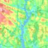 Thames地形图、海拔、地势