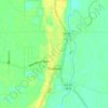 Eudora地形图、海拔、地势