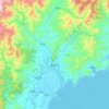 咸興市地形图、海拔、地势