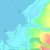 Haleiwa地形图、海拔、地势