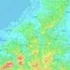 市原市地形图、海拔、地势