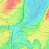日內瓦地形图、海拔、地势