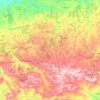 拉兹格勒州地形图、海拔、地势
