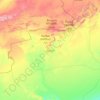 贝沙尔省地形图、海拔、地势
