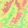 双江拉祜族佤族布朗族傣族自治县地形图、海拔、地势