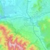 科洛納地形图、海拔、地势