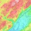 Flanders地形图、海拔、地势