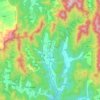 小三江镇地形图、海拔、地势