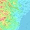 清化省地形图、海拔、地势
