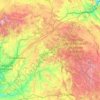Guadalajara地形图、海拔、地势